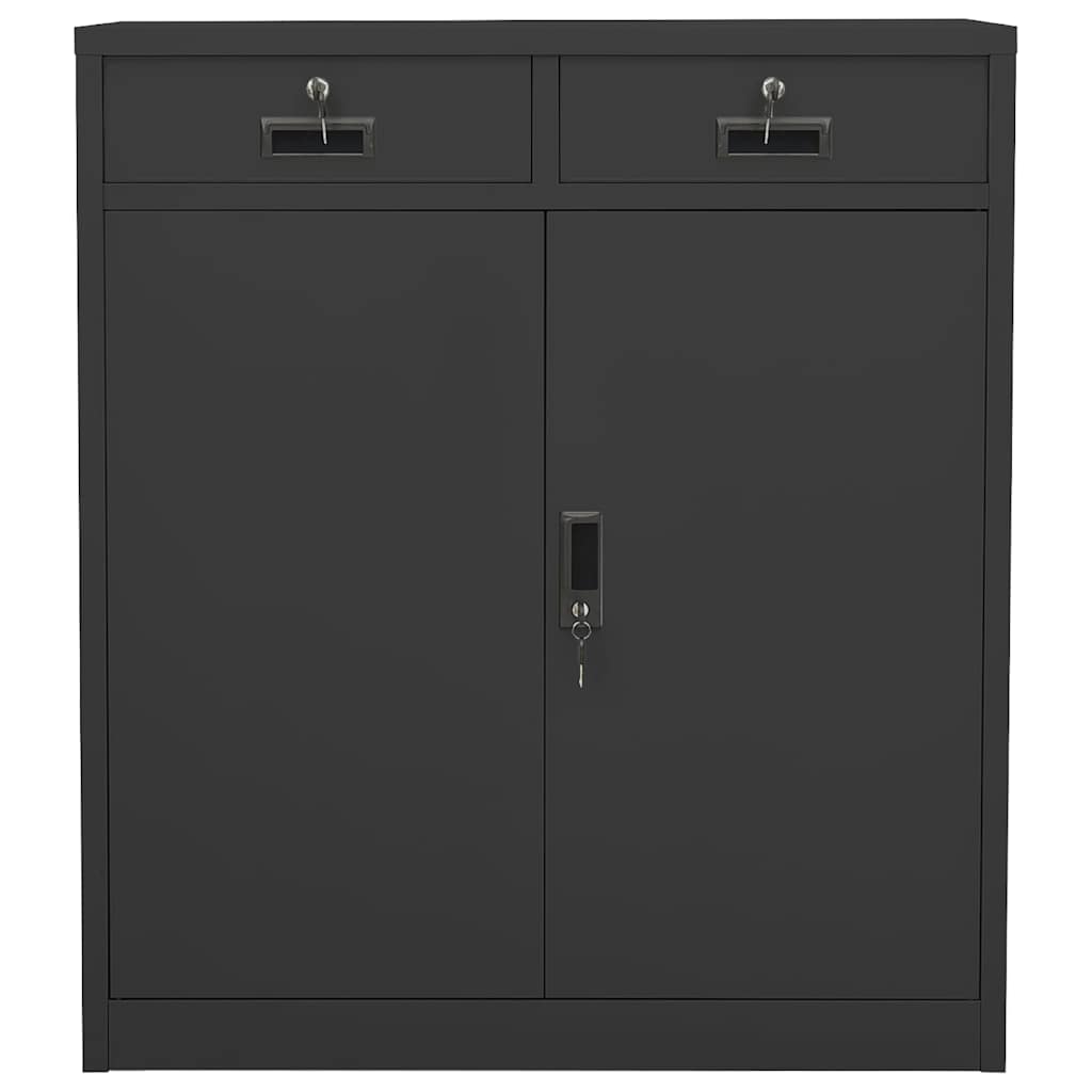 Office Cabinet 90x40x102 cm Steel Anthracite