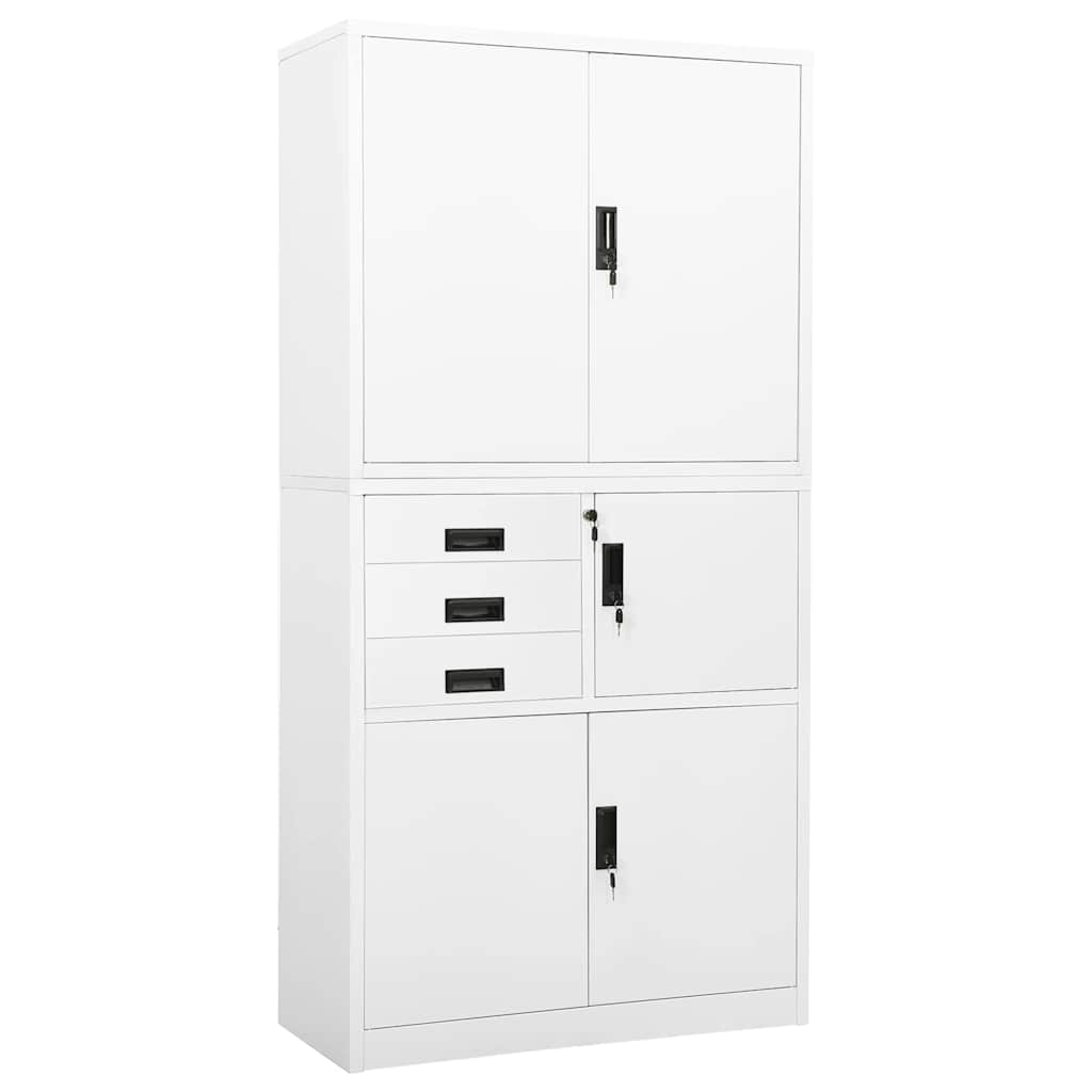 vidaXL Office Cabinet 90x40x180 cm Steel