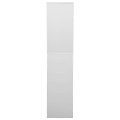 336414 vidaXL Office Cabinet Light Grey 90x40x180 cm Steel 5