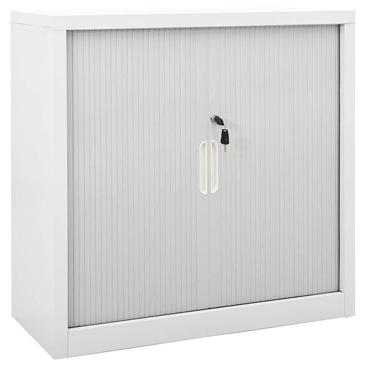 Sliding Door Cabinet 90x40x90 cm Steel Grey