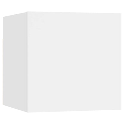 vidaXL 8 Piece TV Cabinet Set White Engineered Wood 4