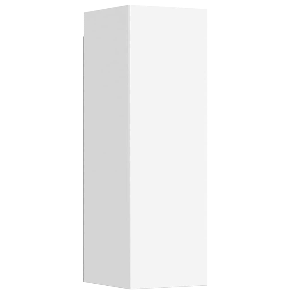 vidaXL 5 Piece TV Cabinet Set White Engineered Wood 4