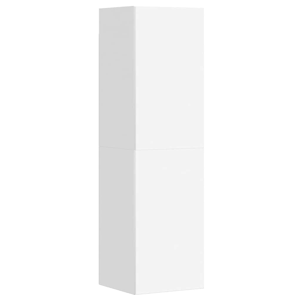 3 Piece TV Cabinet Set Engineered Wood Width 100 cm White