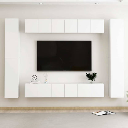 vidaXL TV Cabinet Set Engineered Wood 10