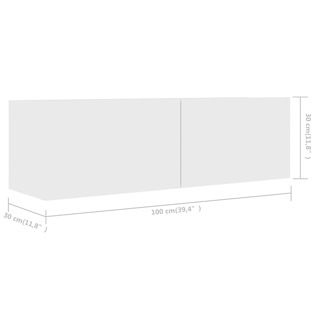 vidaXL TV Cabinet Set | Set of 3 | White | Engineered wood | TV Cabinet Set 6
