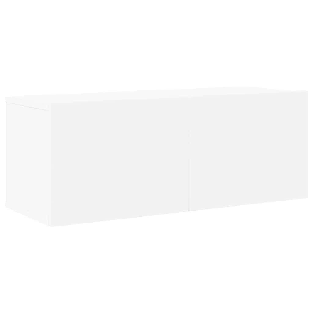 vidaXL 6 Piece TV Cabinet Set White Engineered Wood 3