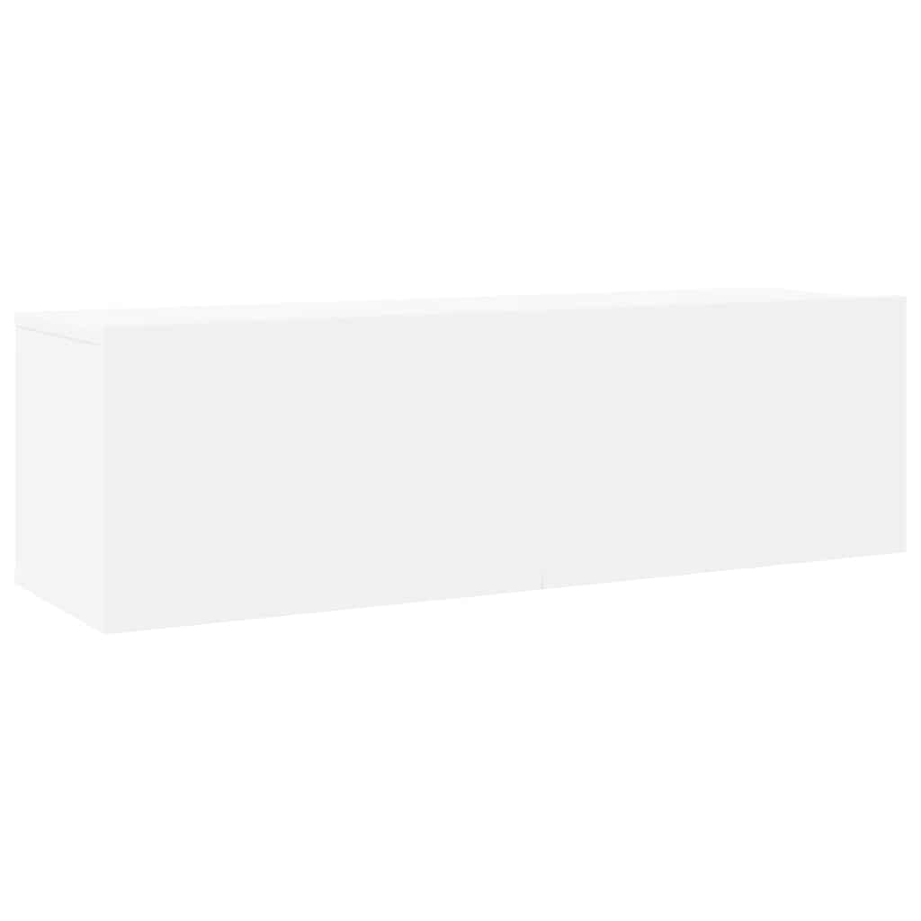 vidaXL 6 Piece TV Cabinet Set White Engineered Wood 5