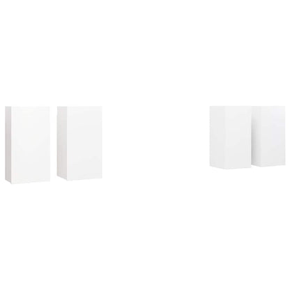 vidaXL TV Cabinets 4 pcs White 30.5x30x60 cm Engineered Wood 2