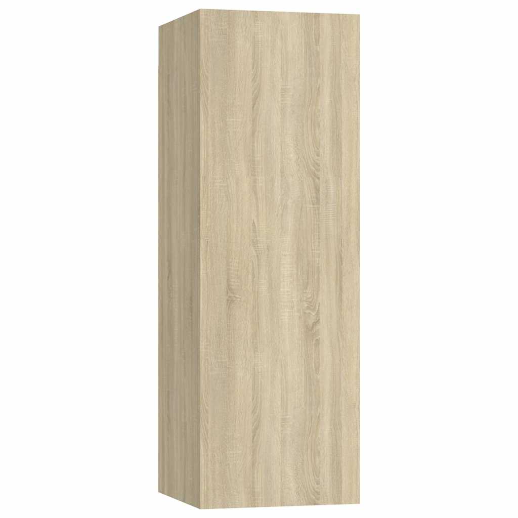 vidaXL 7 Piece TV Cabinet Set Sonoma Oak Engineered Wood 4