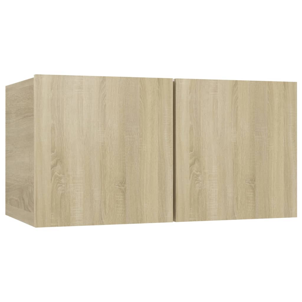 vidaXL 7 Piece TV Cabinet Set Sonoma Oak Engineered Wood 5