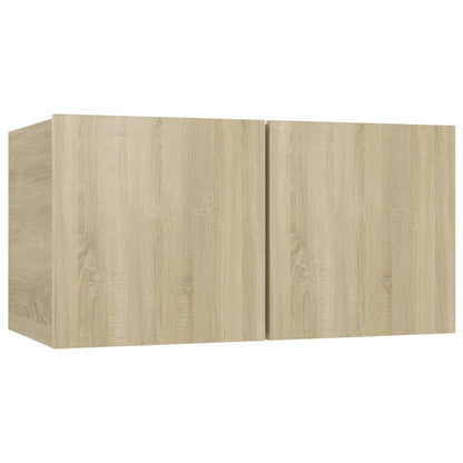 vidaXL 7 Piece TV Cabinet Set Sonoma Oak Engineered Wood 5