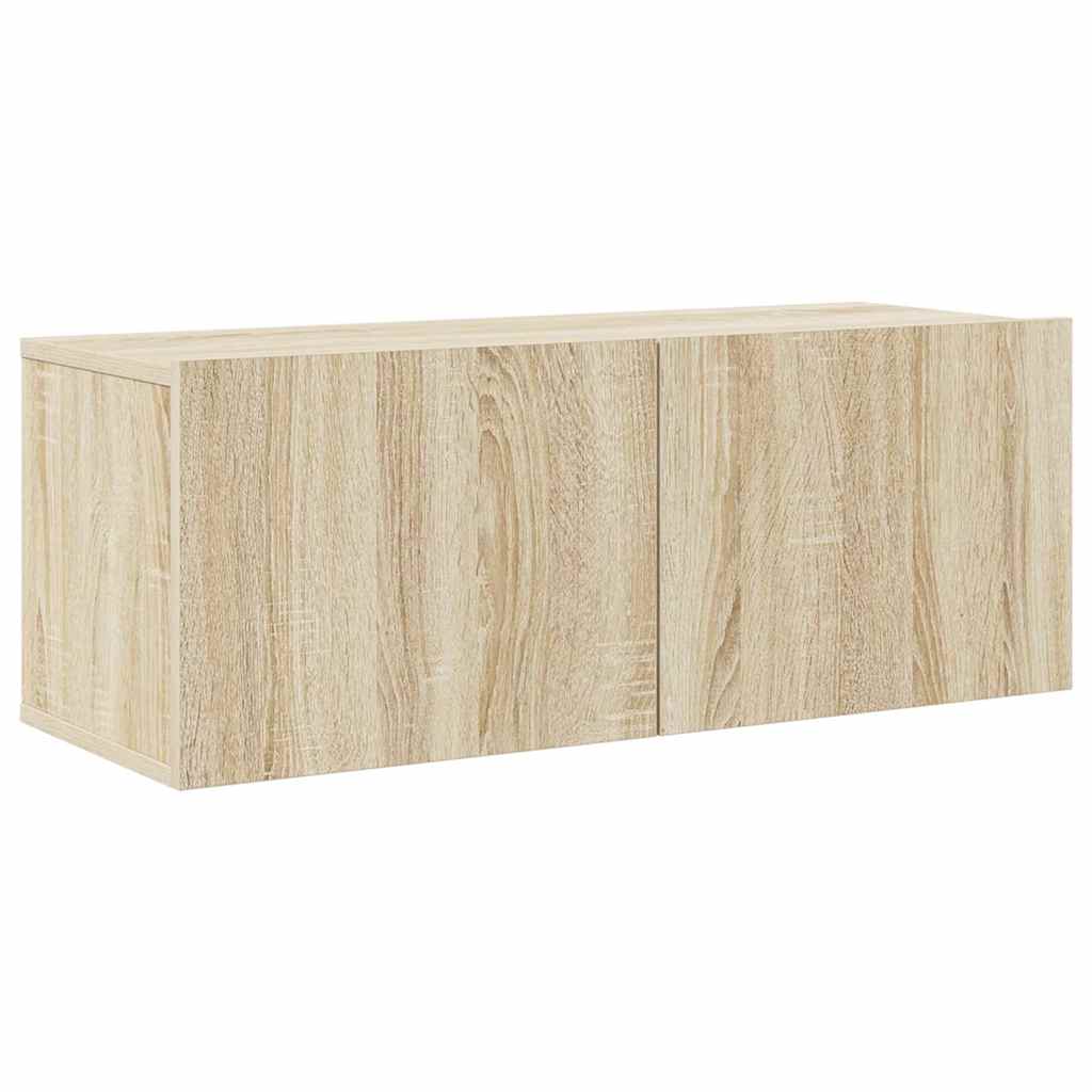 vidaXL 8 Piece TV Cabinet Set Sonoma Oak Engineered Wood 4