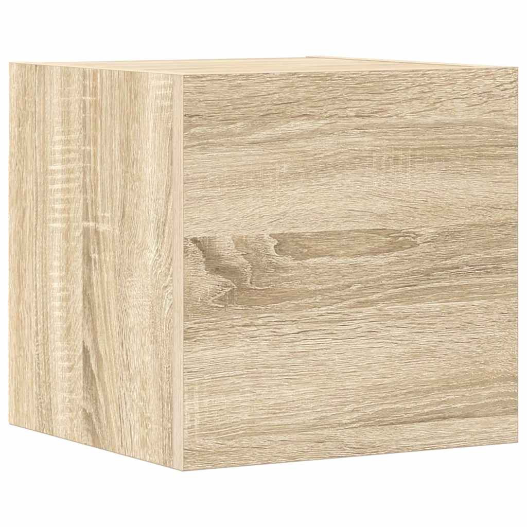 vidaXL 8 Piece TV Cabinet Set Sonoma Oak Engineered Wood 5