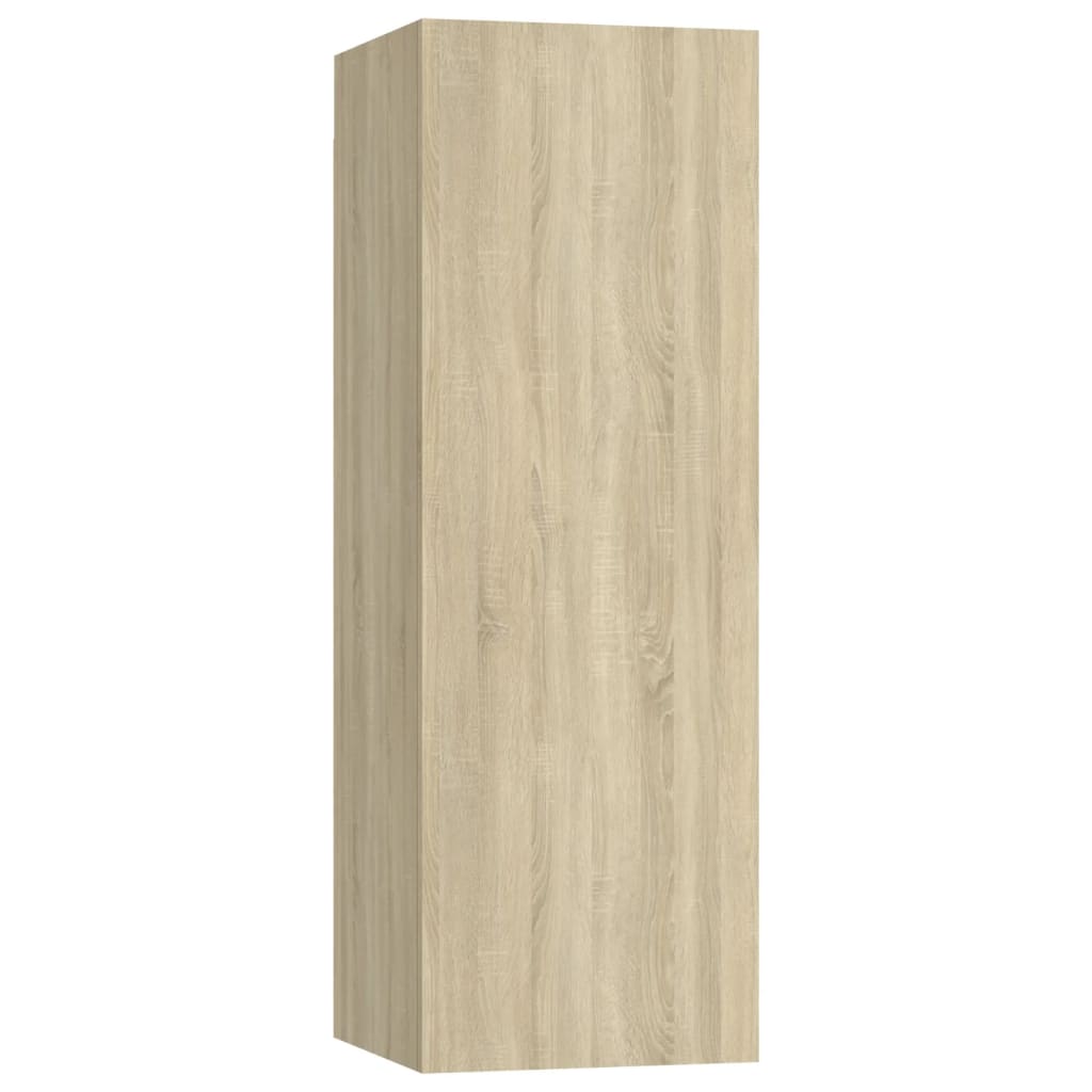 vidaXL 4 Piece TV Cabinet Set Sonoma Oak Engineered Wood 4