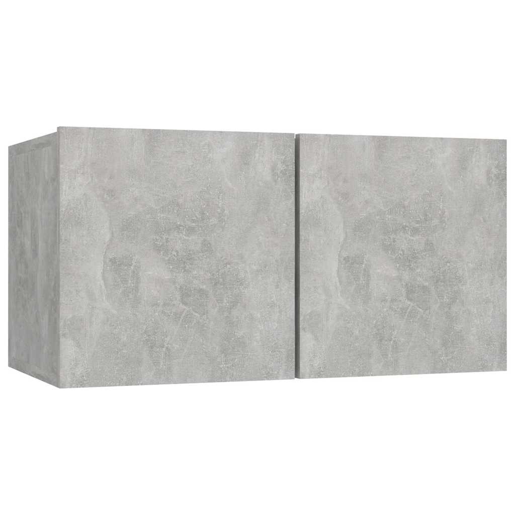 vidaXL 7 Piece TV Cabinet Set Concrete Grey Engineered Wood 6