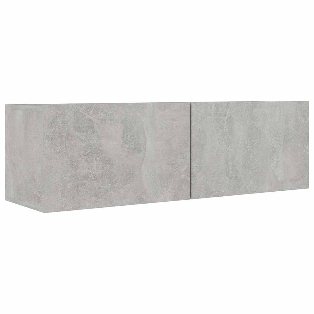 vidaXL TV Cabinet Set | Set of 3 | Concrete Grey | Engineered Wood 4