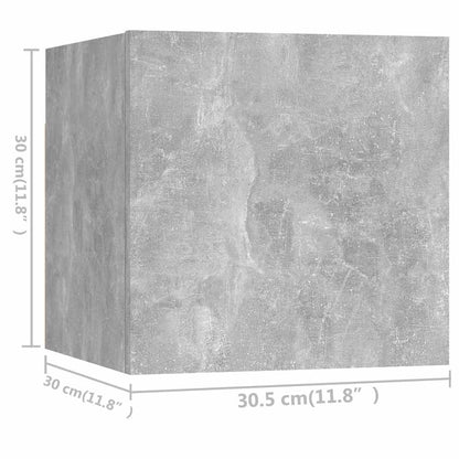 vidaXL 7 Piece TV Cabinet Set Concrete Grey Engineered Wood 6