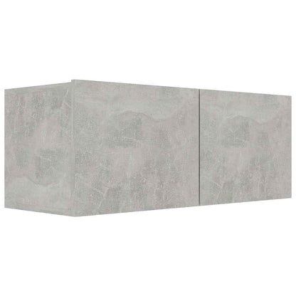 vidaXL 6 Piece TV Cabinet Set Concrete Grey Engineered Wood 5