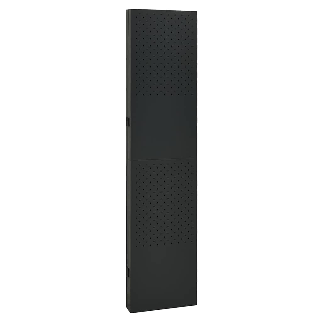 vidaXL 5-Panel Room Divider Black 200x180 cm Steel 4