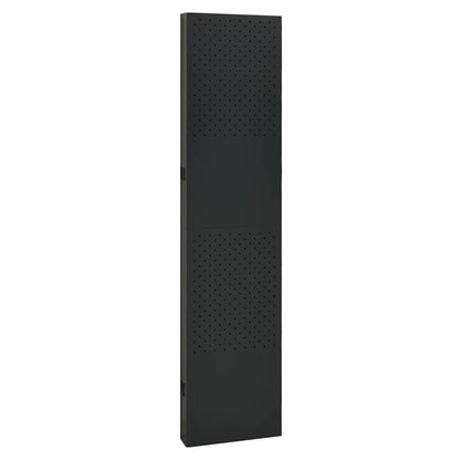 vidaXL 5-Panel Room Divider Black 200x180 cm Steel 4