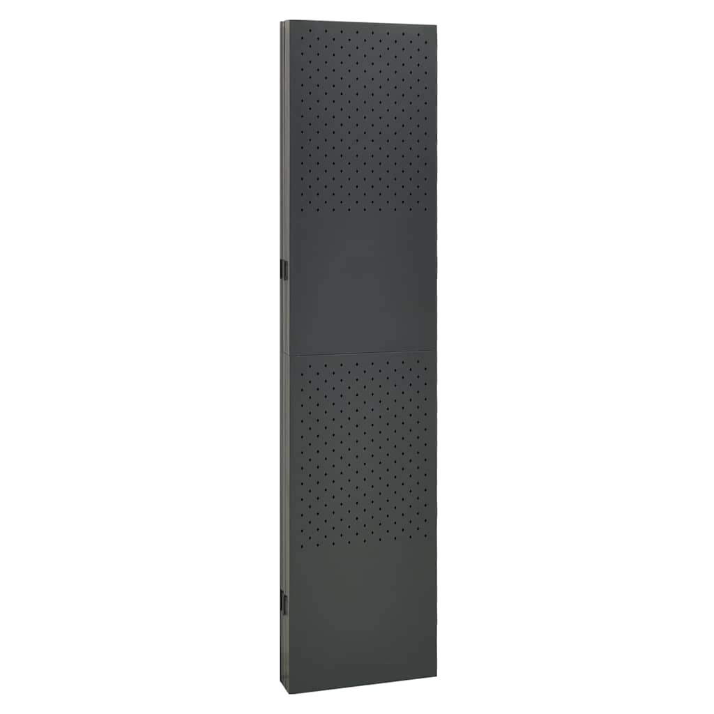 vidaXL 5-Panel Room Divider Anthracite 200x180 cm Steel 4