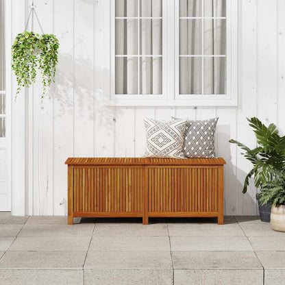 Garden Storage Box Solid Acacia Wood 150 cm 58 cm 50 cm