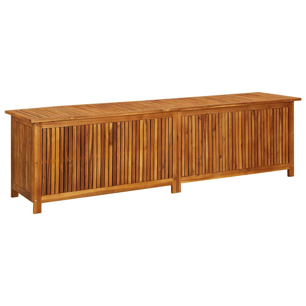 Garden Storage Box Solid Acacia Wood 200 cm 58 cm 50 cm