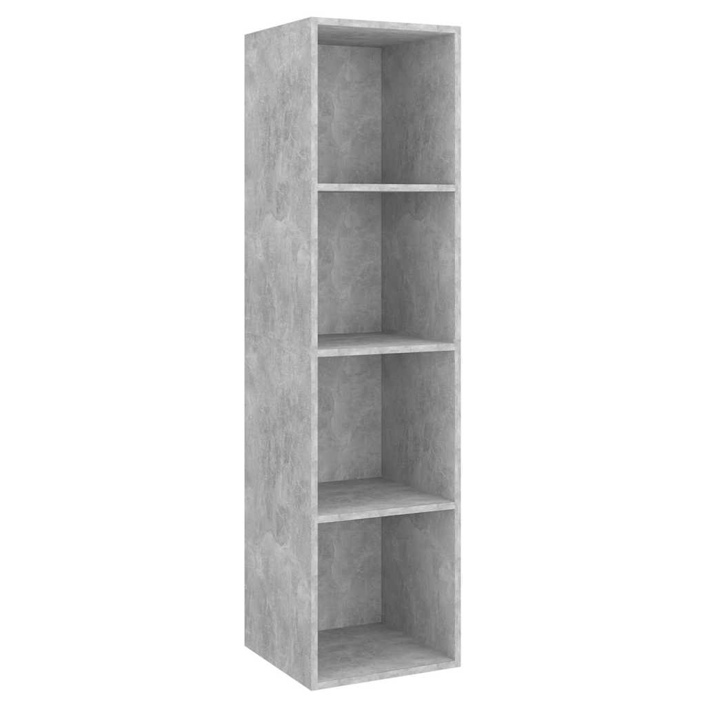 2 Piece Wall-mounted TV Cabinet Set Engineered Wood Concrete grey