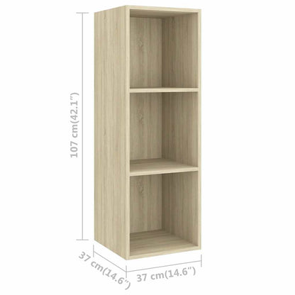 2 Piece TV Cabinet Set Engineered Wood Sonoma oak