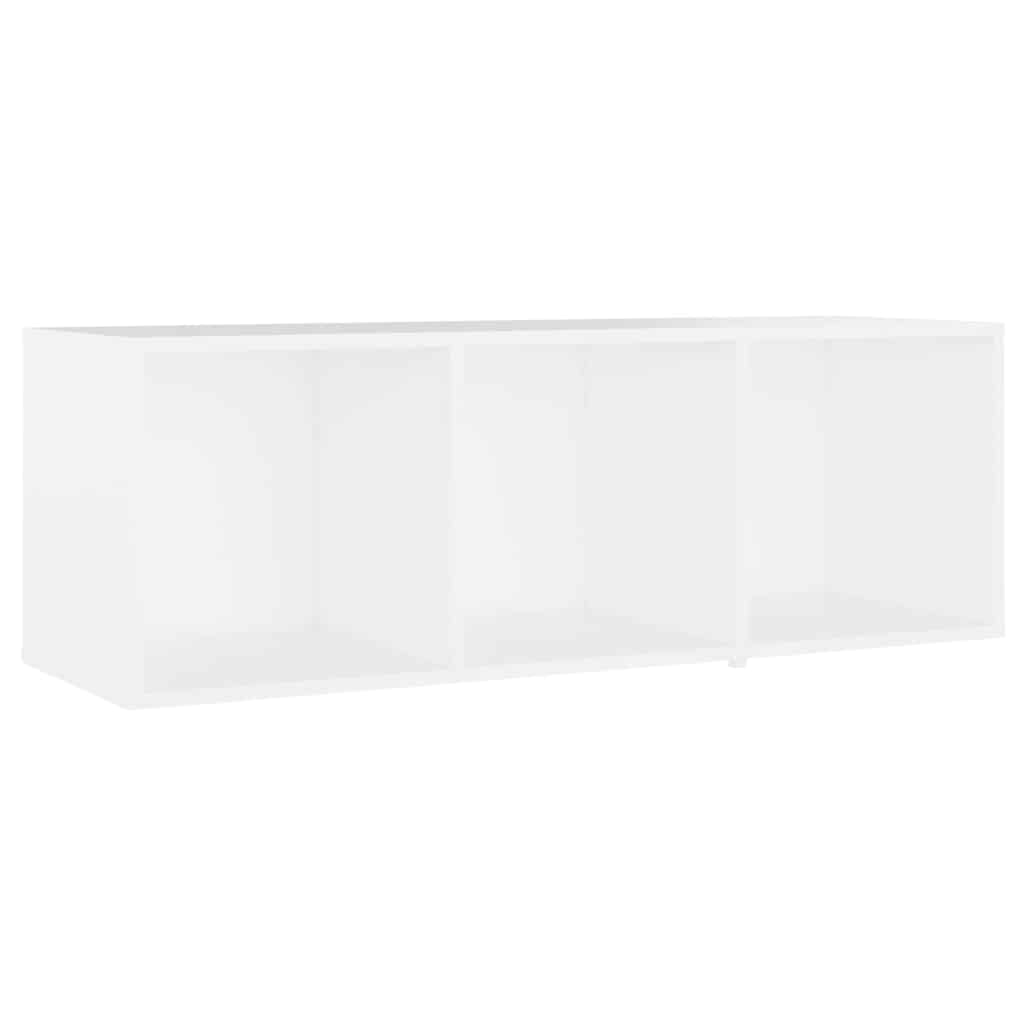 vidaXL 4 Piece TV Cabinet Set White 107x35x37 cm Engineered Wood 3