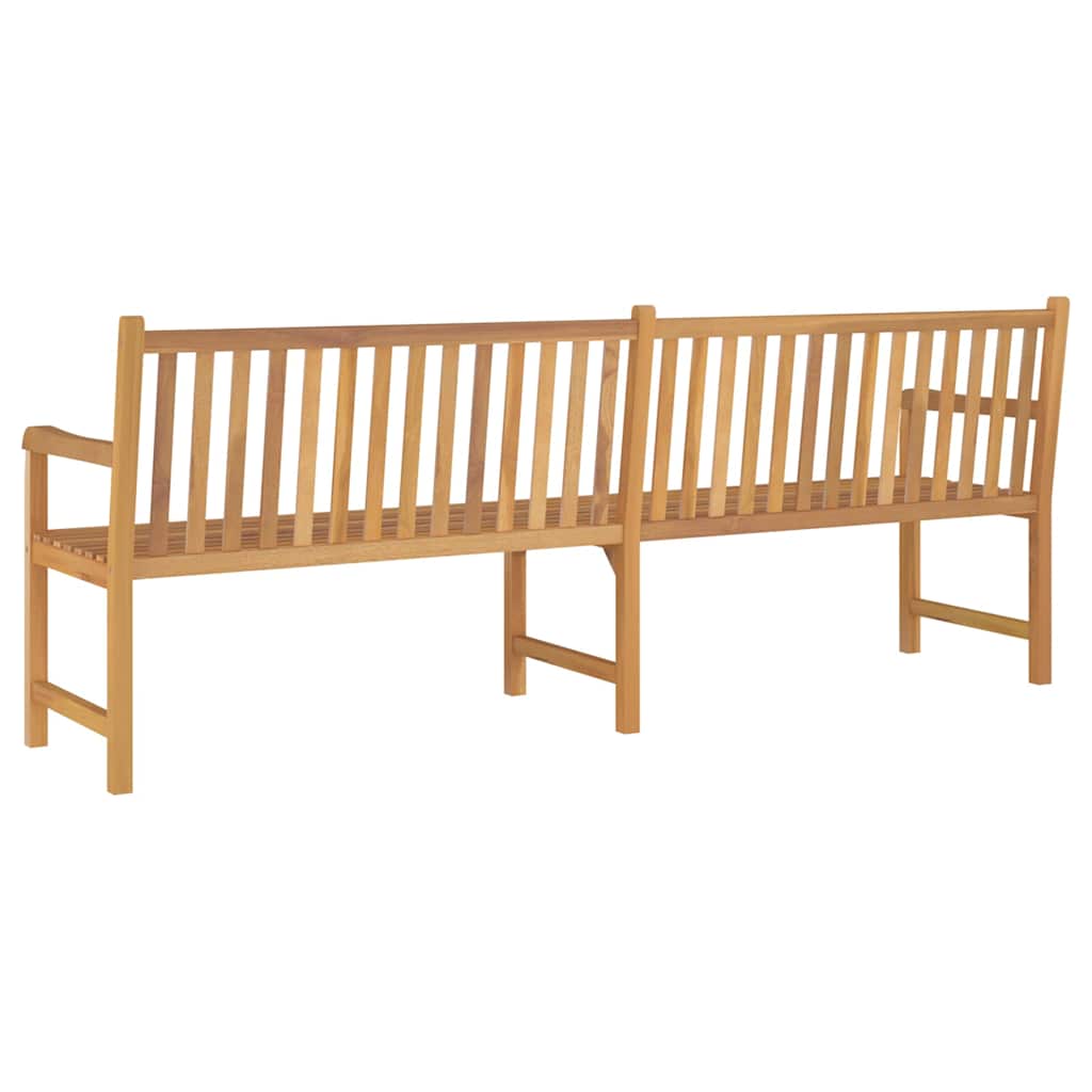 316624 vidaXL Garden Bench 228 cm Solid Teak Wood 4