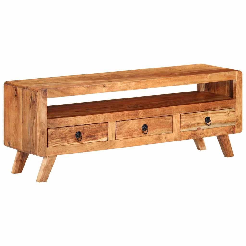 337065 vidaXL TV Cabinet 110x30x40 cm Solid Acacia Wood 1