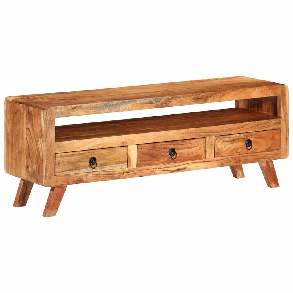 337065 vidaXL TV Cabinet 110x30x40 cm Solid Acacia Wood 5