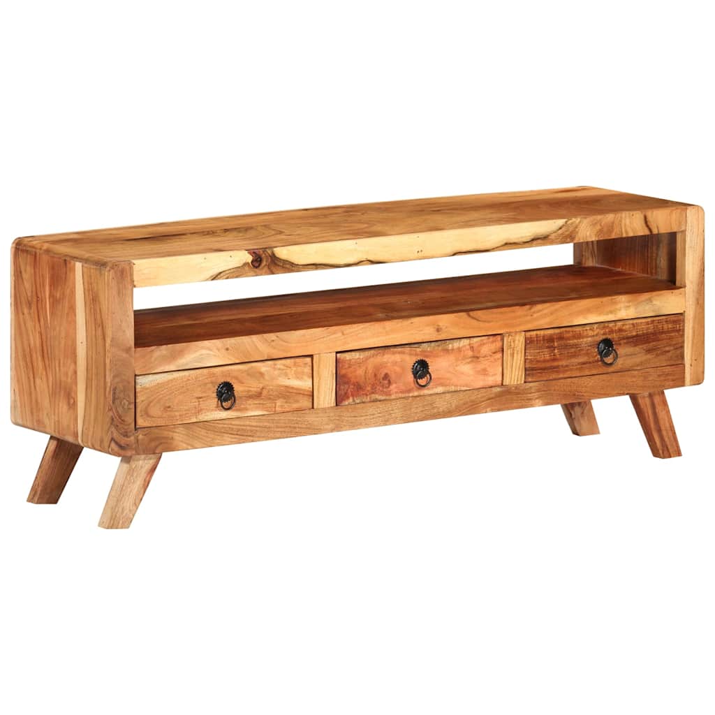337065 vidaXL TV Cabinet 110x30x40 cm Solid Acacia Wood 6