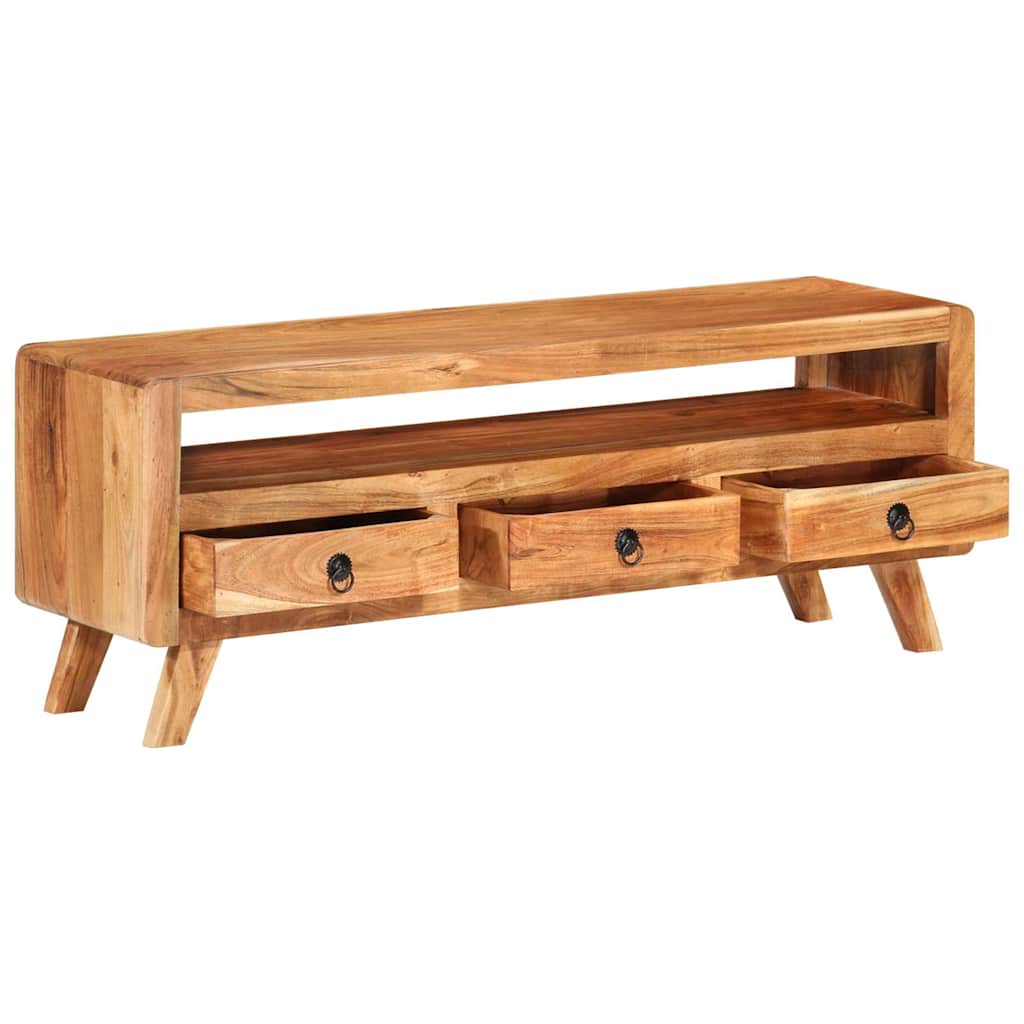 337065 vidaXL TV Cabinet 110x30x40 cm Solid Acacia Wood 3