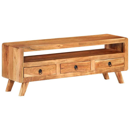 337065 vidaXL TV Cabinet 110x30x40 cm Solid Acacia Wood 4