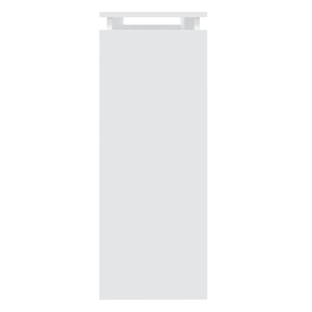 Console Table 102x30x80 cm Engineered Wood White 102 cm