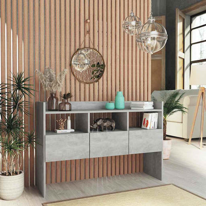 Sideboard 105x30x70 cm Engineered Wood Concrete grey