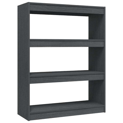 Book Cabinet/Room Divider 100x30x103 cm Solid Wood Pine Grey 103 cm