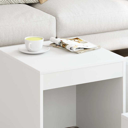 Nesting Tables 3 pcs Engineered Wood White