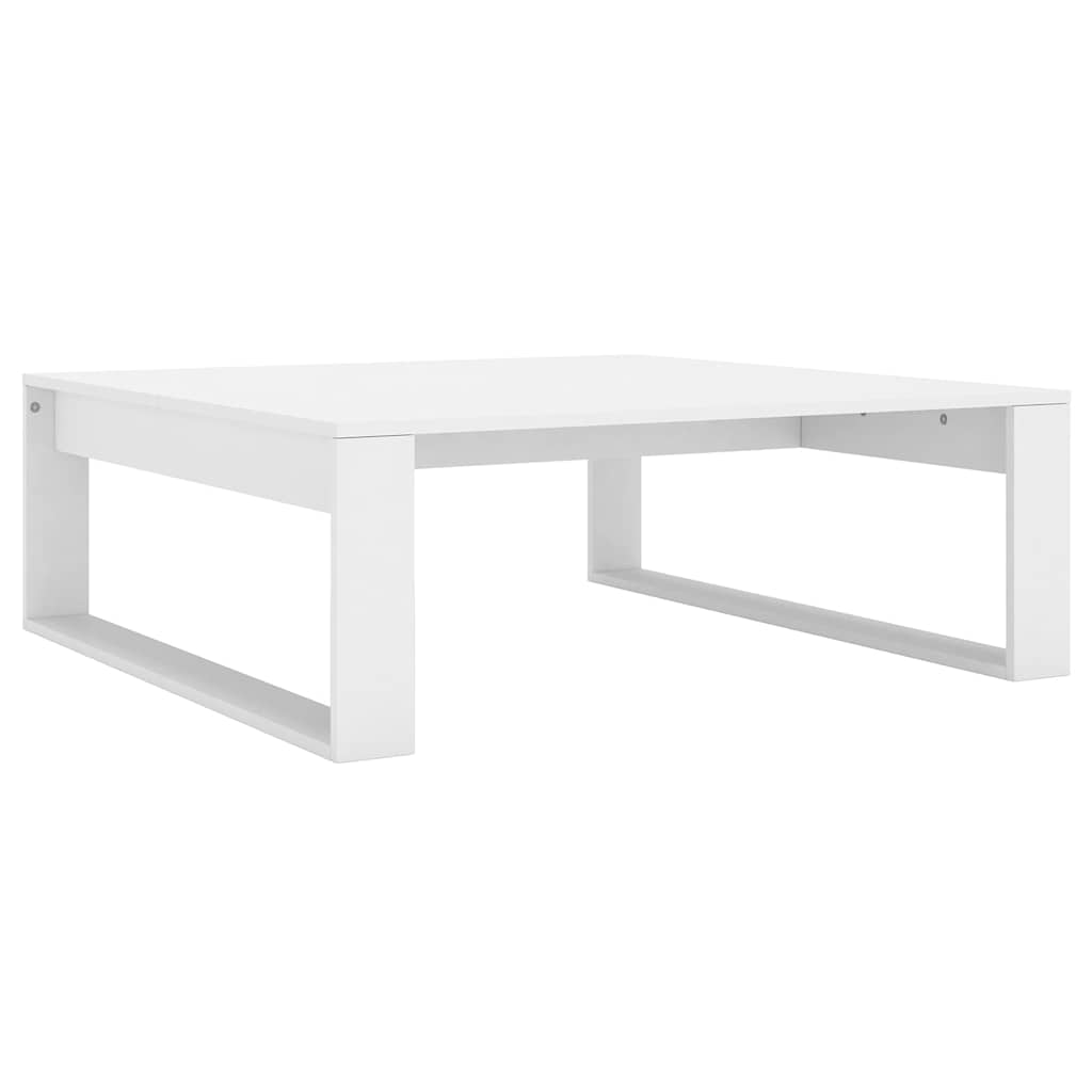 Coffee Table 100x100x35 cm Engineered Wood White
