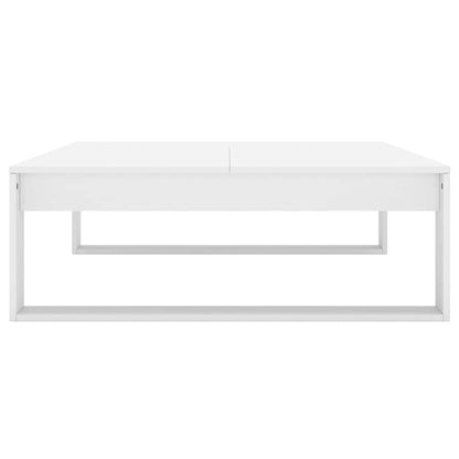 Coffee Table 100x100x35 cm Engineered Wood White