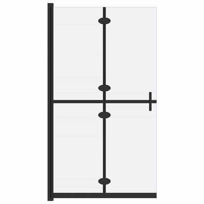 151197 vidaXL Foldable Walk-in Shower Wall Frosted ESG Glass 120x190 cm 2