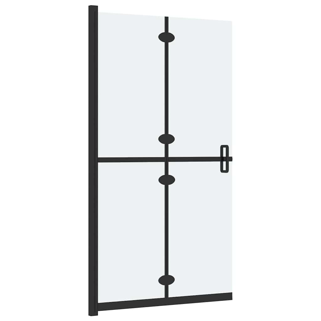 151197 vidaXL Foldable Walk-in Shower Wall Frosted ESG Glass 120x190 cm 4