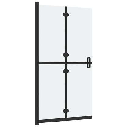 151197 vidaXL Foldable Walk-in Shower Wall Frosted ESG Glass 120x190 cm 4