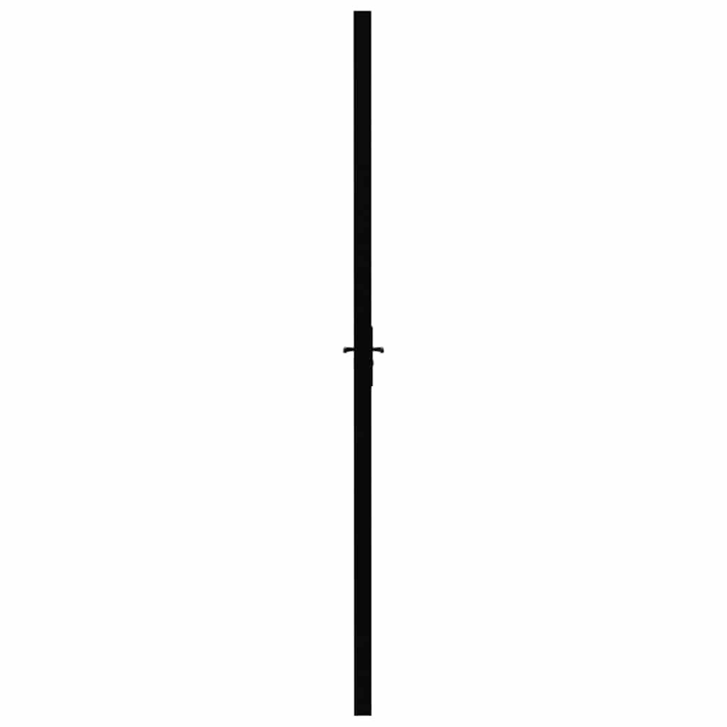 vidaXL Interior doors 93 x 201.5 cm Aluminium Black and Transparent 4