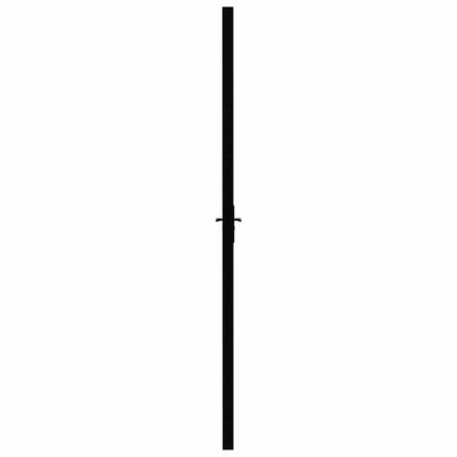 vidaXL Interior doors 93 x 201.5 cm Aluminium Black and Transparent 4