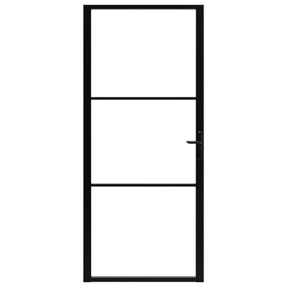 vidaXL Interior doors 102.5 x 201.5 cm Aluminium Black and Transparent 3