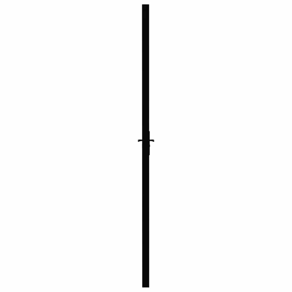 vidaXL Interior doors 93 x 201.5 cm Aluminium Black and Transparent 4