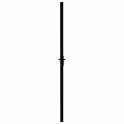 vidaXL Interior doors 93 x 201.5 cm Aluminium Black and Transparent 4